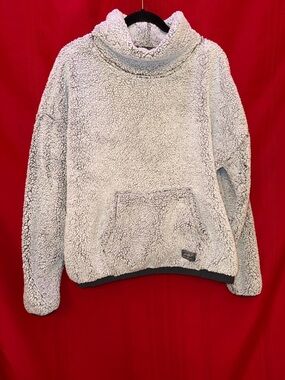Eddie Bauer Gray Women’s XL Fuzzy Cowl Neck Long Sleeve Sweater